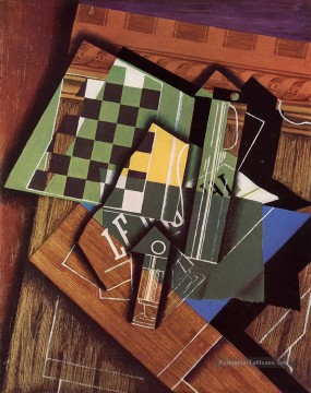 la checkerboard 1915 Juan Gris Peinture à l'huile
